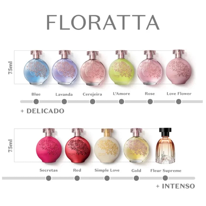 Escolha Seu Floratta: Blue, Red, Rose, Gold e Mais – Estoque Limitado!