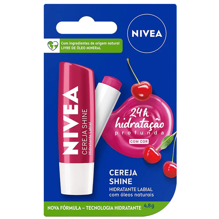 NIVEA Shine: Hidratação e Brilho para Seus Lábios!