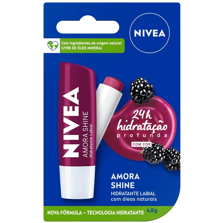 NIVEA Shine: Hidratação e Brilho para Seus Lábios!