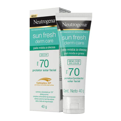 Kit 2 Unidades Protetor Solar Facial Neutrogena Derm Care FPS70 40g