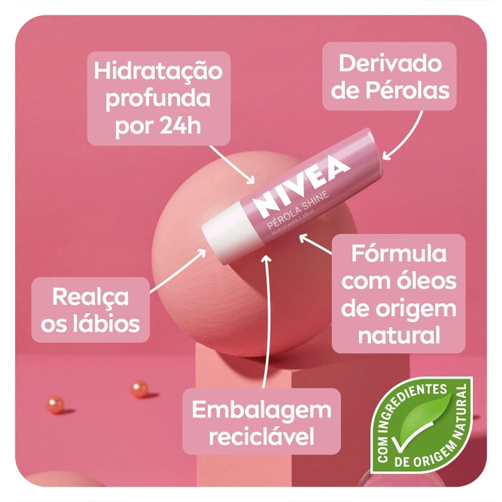 NIVEA Shine: Hidratação e Brilho para Seus Lábios!